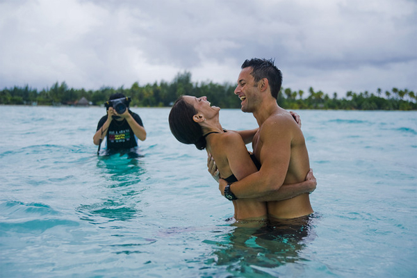 Shira and Chuck Badger in Bora Bora, PHOTO: Helene Havard